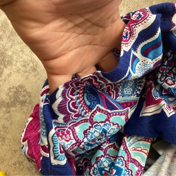 Chico’s 2 The Ultimate Tee Cardigan Paisley Print Open Front Womens Size Large - Picture 9 of 12